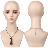 Arcane: League of Legends Season 2 Jinx Sharkbone Necklace Accessories Cosplay Costume Halloween Carnival