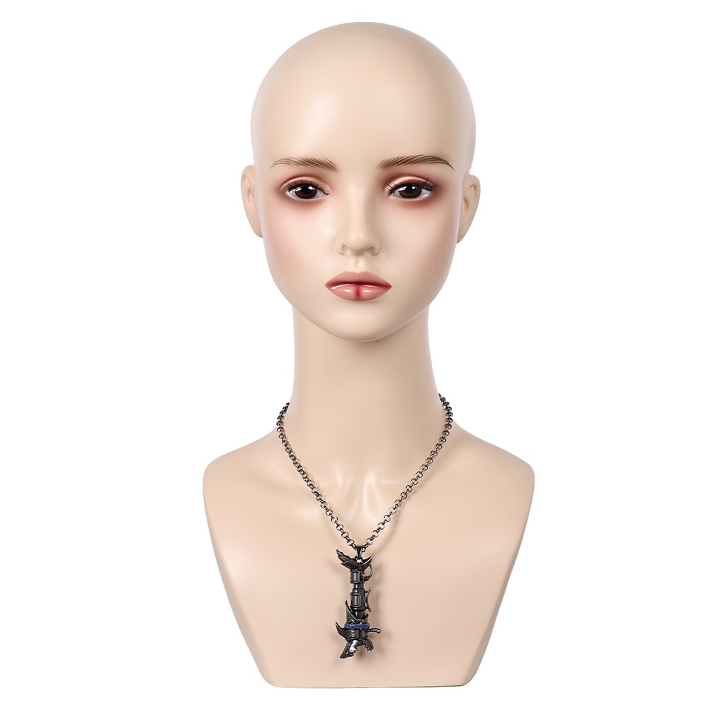 Arcane: League of Legends Season 2 Jinx Sharkbone Necklace Accessories Cosplay Costume Halloween Carnival