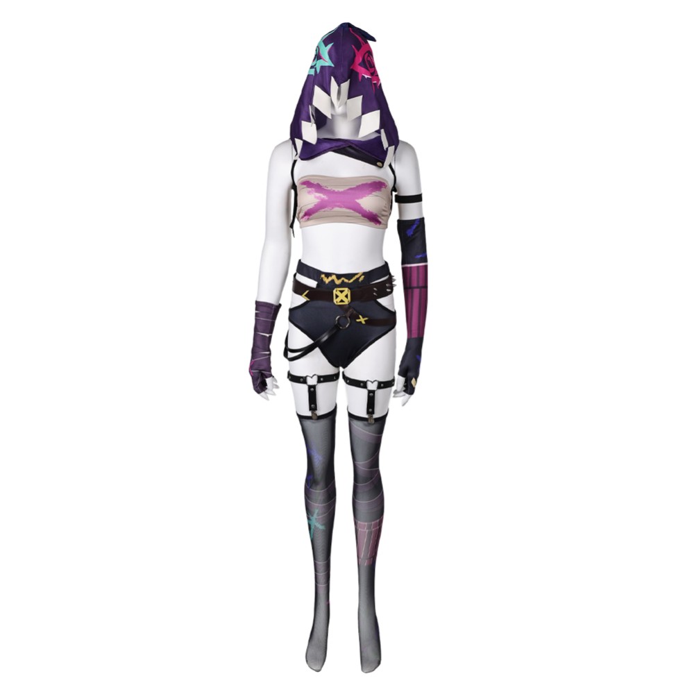 Arcane: League of Legends Season 2 Jinx Sexy Lingerie Cosplay Costume Halloween Carnival Outfit