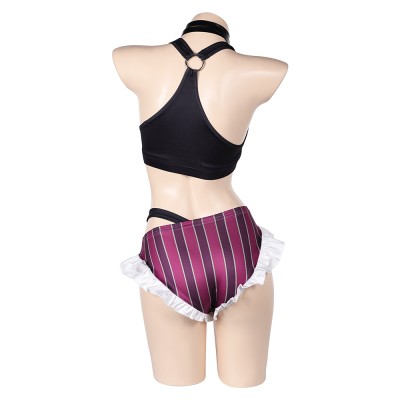 Arcane: League of Legends Jinx Swimsuit 2 Pcs Cosplay Costume Halloween Carnival Outfit