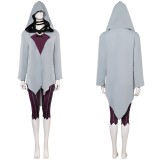 Arcane: League of Legends Jinx Grey Cloak Set Cosplay Costume Halloween Carnival Outfit