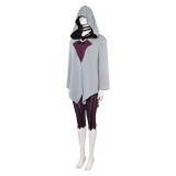 Arcane: League of Legends Jinx Grey Cloak Set Cosplay Costume Halloween Carnival Outfit
