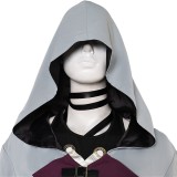 Arcane: League of Legends Jinx Grey Cloak Set Cosplay Costume Halloween Carnival Outfit