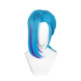 Arcane: League of Legends Jinx Blue Short Wig Accessories Cosplay Costume Halloween Carnival