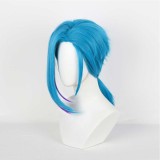Arcane: League of Legends Jinx Blue Short Wig Accessories Cosplay Costume Halloween Carnival
