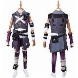 Arcane: League of Legends Isha Kids Children Graffiti Cosplay Costume Halloween Carnival Outfit