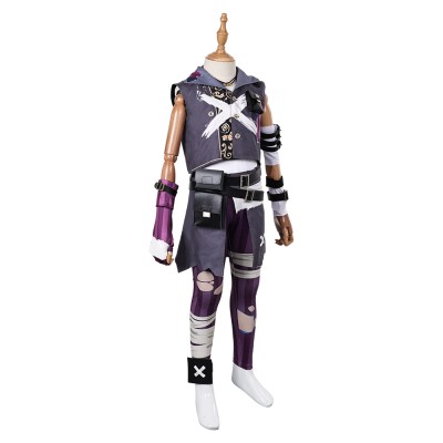 Arcane: League of Legends Isha Kids Children Graffiti Cosplay Costume Halloween Carnival Outfit