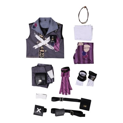 Arcane: League of Legends Isha Kids Children Graffiti Cosplay Costume Halloween Carnival Outfit