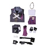 Arcane: League of Legends Isha Kids Children Graffiti Cosplay Costume Halloween Carnival Outfit