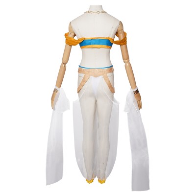 Arabian Night Rem Women Exotic Belly Dancer Cosplay Costume Halloween Carnival Outfit