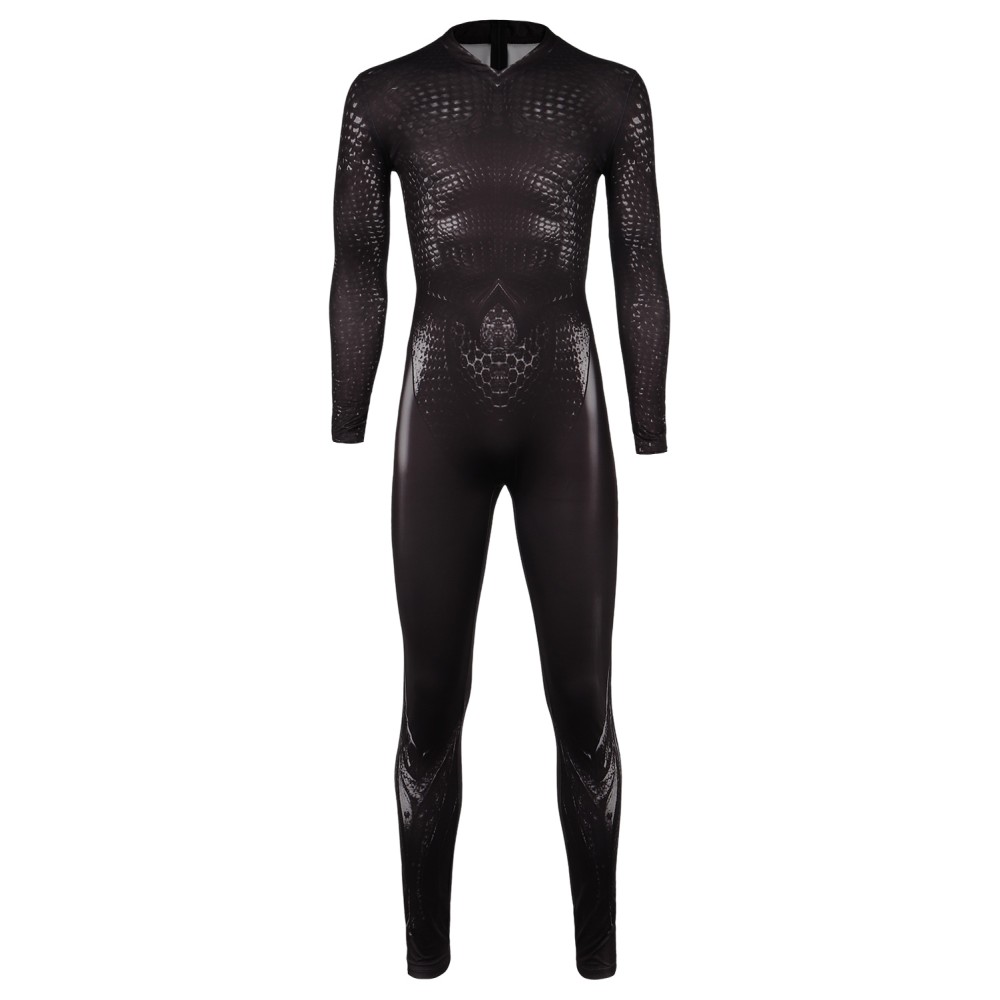 Aquaman Orm Printed Jumpsuit Suit Cosplay Costume Halloween Carnival Outfit