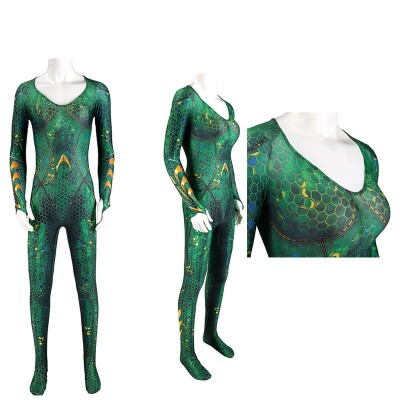 Aquaman and the Lost Kingdom 2023 Mera Jumpsuit Suit Cosplay Costume Halloween Carnival Outfit