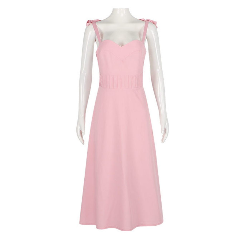 Apple Cider Vinegar (2025) Emily Pink Long Dress Cosplay Costume Halloween Carnival Outfit