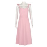 Apple Cider Vinegar (2025) Emily Pink Long Dress Cosplay Costume Halloween Carnival Outfit