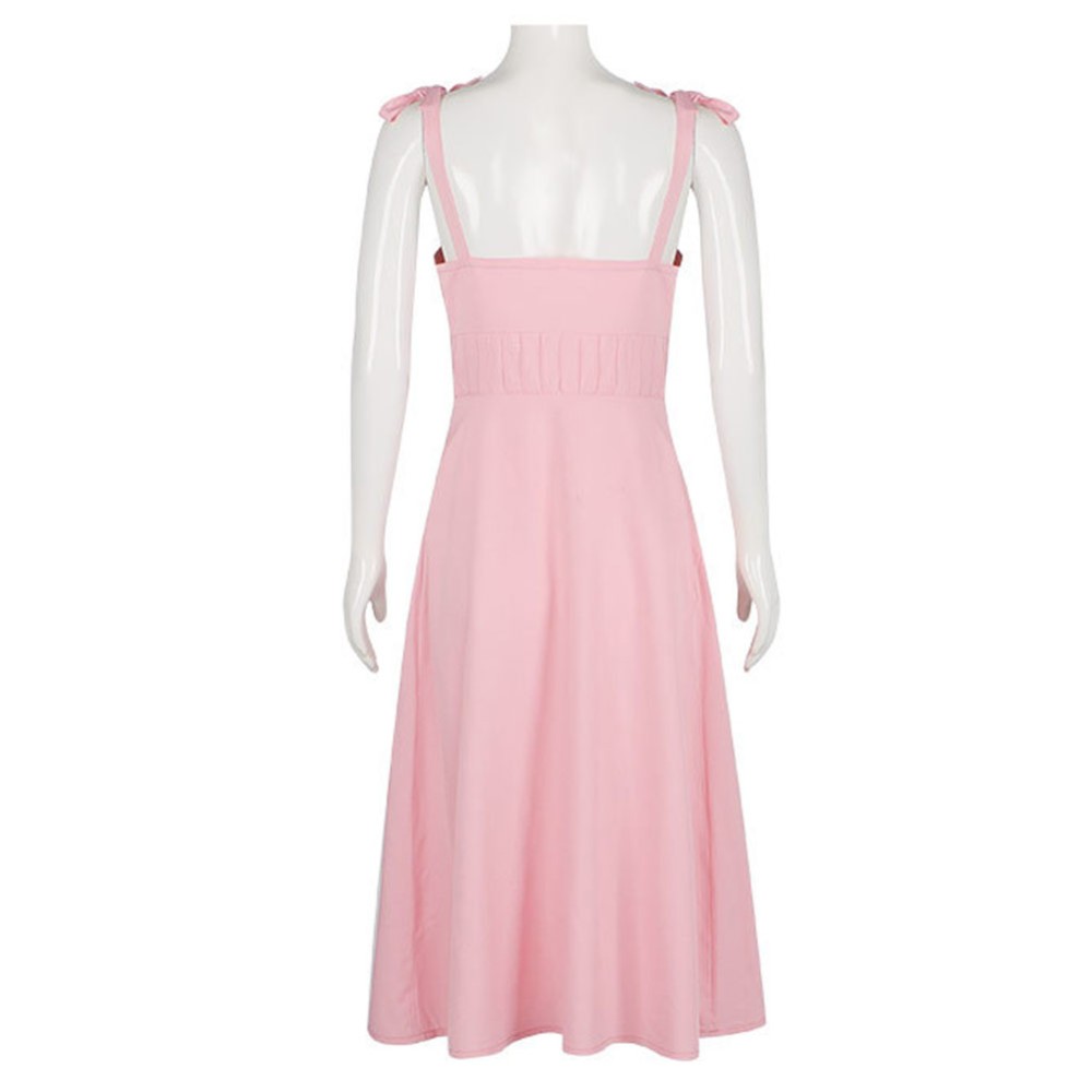 Apple Cider Vinegar (2025) Emily Pink Long Dress Cosplay Costume Halloween Carnival Outfit