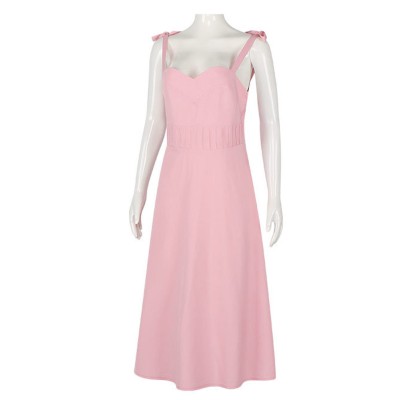 Apple Cider Vinegar (2025) Emily Pink Long Dress Cosplay Costume Halloween Carnival Outfit