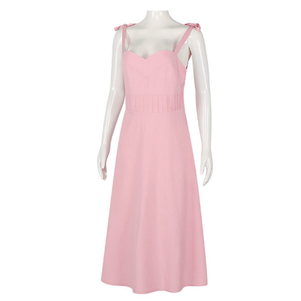 Apple Cider Vinegar (2025) Emily Pink Long Dress Cosplay Costume Halloween Carnival Outfit