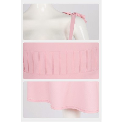 Apple Cider Vinegar (2025) Emily Pink Long Dress Cosplay Costume Halloween Carnival Outfit