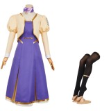 Apocalypse Hotel Yachiyo Women Purple Dress Party Cosplay Costume Halloween Carnival