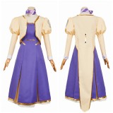 Apocalypse Hotel Yachiyo Women Purple Dress Party Cosplay Costume Halloween Carnival