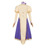 Apocalypse Hotel Yachiyo Women Purple Dress Party Cosplay Costume Halloween Carnival