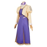 Apocalypse Hotel Yachiyo Women Purple Dress Party Cosplay Costume Halloween Carnival