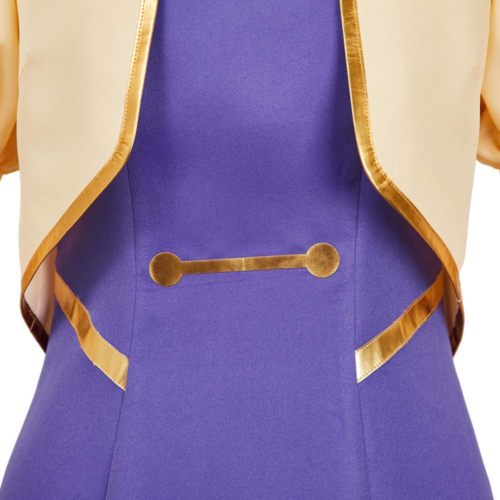 Apocalypse Hotel Yachiyo Women Purple Dress Party Cosplay Costume Halloween Carnival