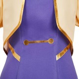 Apocalypse Hotel Yachiyo Women Purple Dress Party Cosplay Costume Halloween Carnival