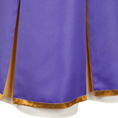 Apocalypse Hotel Yachiyo Women Purple Dress Party Cosplay Costume Halloween Carnival