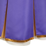 Apocalypse Hotel Yachiyo Women Purple Dress Party Cosplay Costume Halloween Carnival