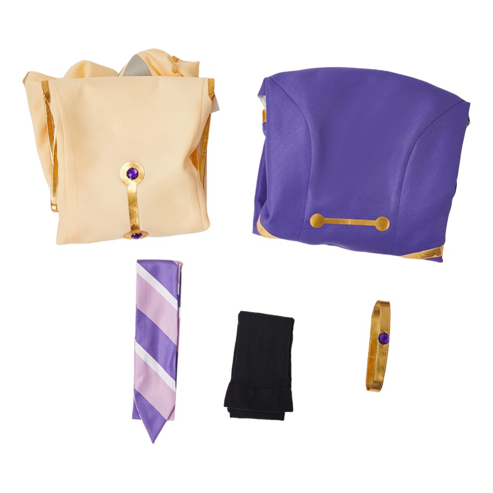 Apocalypse Hotel Yachiyo Women Purple Dress Party Cosplay Costume Halloween Carnival