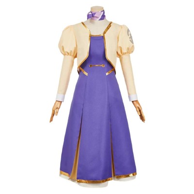 Apocalypse Hotel Yachiyo Women Coat Dress Set Party Cosplay Costume Halloween Carnival
