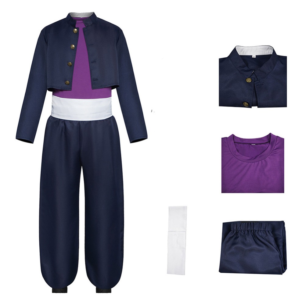 Aoi Todo Blue Cosplay Costume Halloween Carnival Outfit