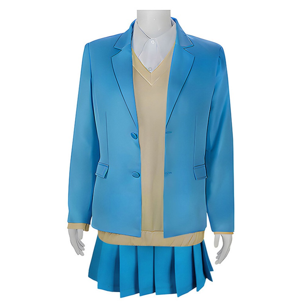 Ao no Hako Kano Chinatsu Women Blue Cosplay Costume Halloween Carnival Outfit