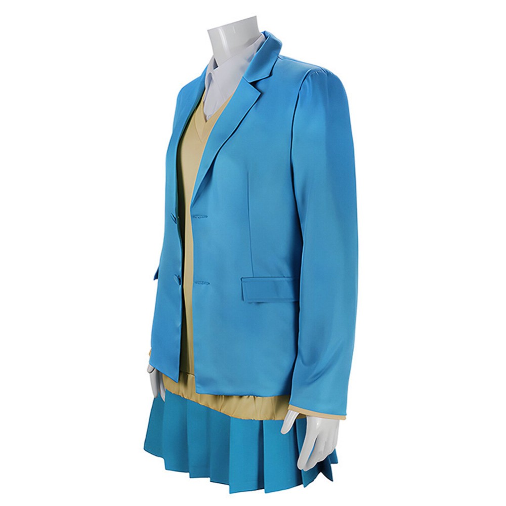 Ao no Hako Kano Chinatsu Women Blue Cosplay Costume Halloween Carnival Outfit
