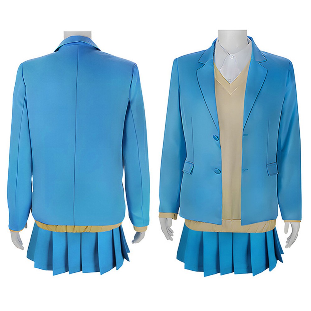 Ao no Hako Kano Chinatsu Women Blue Cosplay Costume Halloween Carnival Outfit