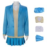 Ao no Hako Kano Chinatsu Women Blue Cosplay Costume Halloween Carnival Outfit