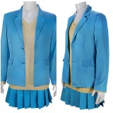 Ao no Hako Kano Chinatsu Women Blue Cosplay Costume Halloween Carnival Outfit