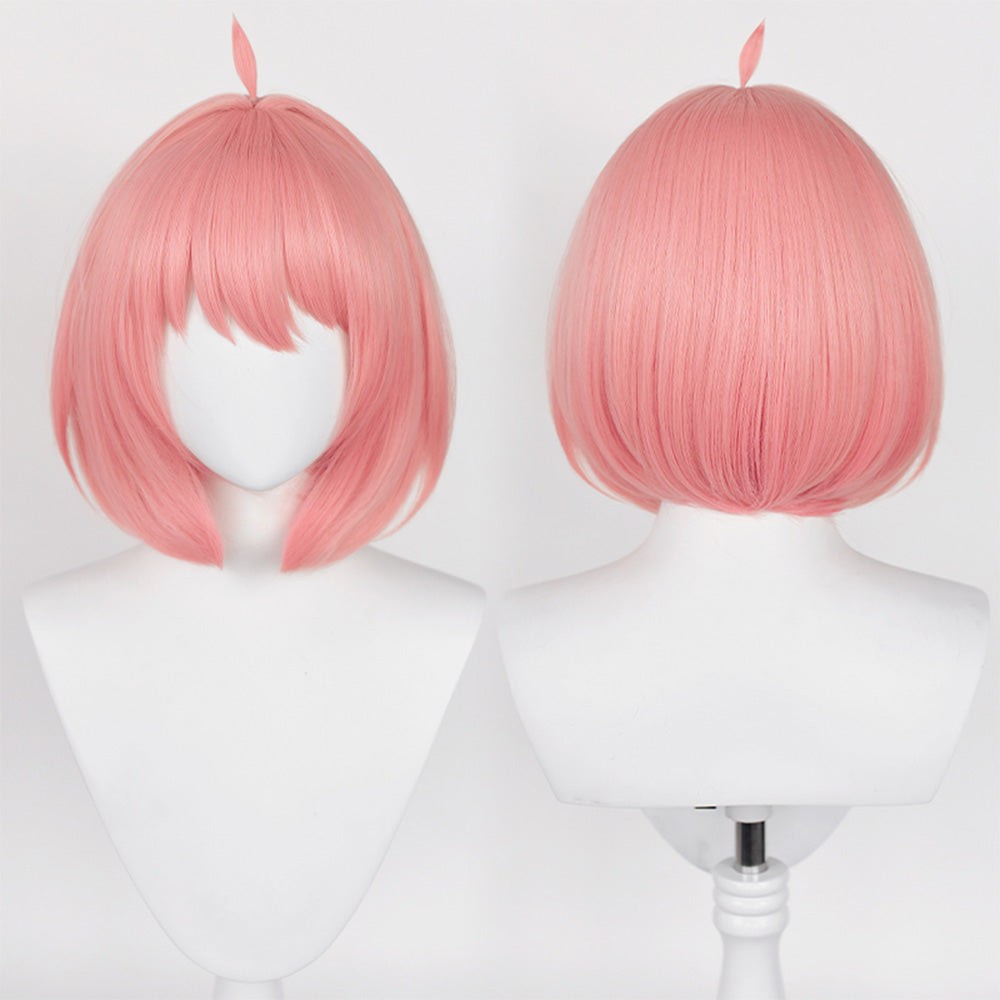 Anya Forger Wig Heat Resistant Synthetic Hair Party Props Cosplay Costume Halloween Carnival