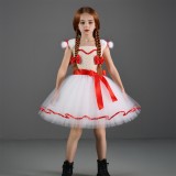 Annabelle Kids Children Tutu Skirt Party Cosplay Costume Halloween Carnival Outfit
