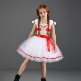 Annabelle Kids Children Tutu Skirt Party Cosplay Costume Halloween Carnival Outfit