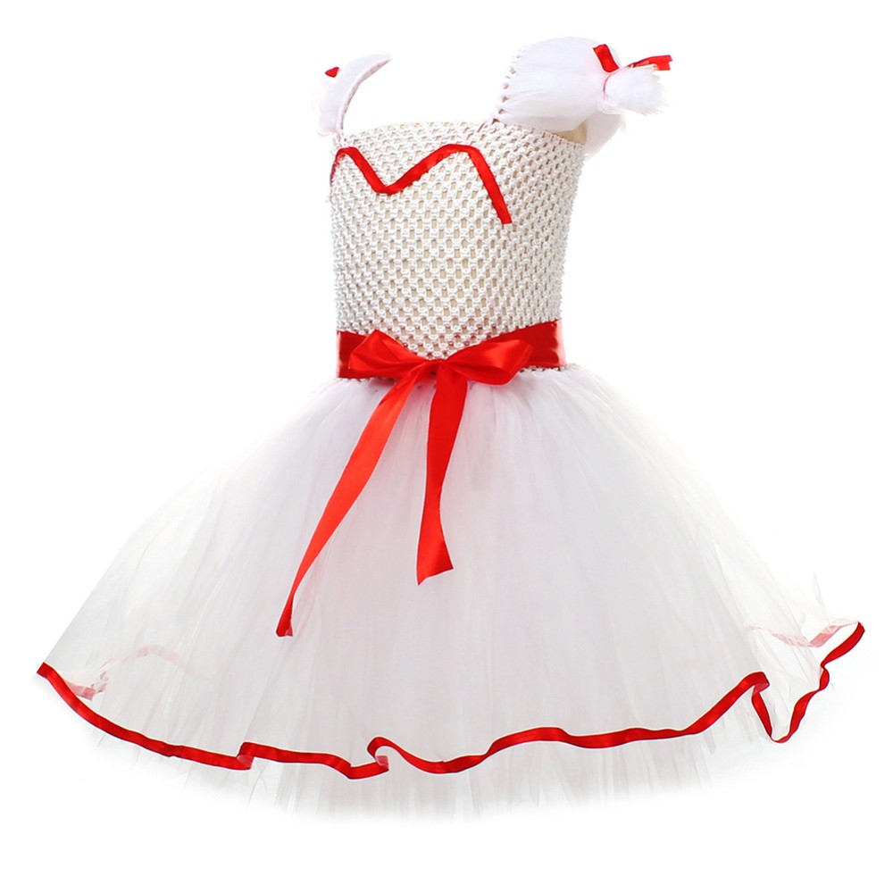 Annabelle Kids Children Tutu Skirt Party Cosplay Costume Halloween Carnival Outfit