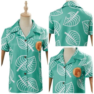 Animal Crossing Timmy &amp; Tommy Top Shirt Coat Festival Cosplay Costume Halloween Carnival Outfit