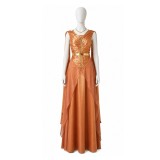 Andor Women Orange Dress Cosplay Costume Halloween Carnival Outfit