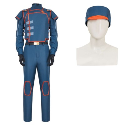 Andor Season 2 Syril Karn Blue Imperial Uniform Cosplay Costume Halloween Carnival Outfit