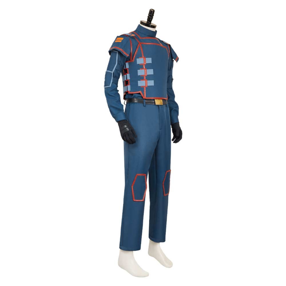 Andor Season 2 Syril Karn Blue Imperial Uniform Cosplay Costume Halloween Carnival Outfit