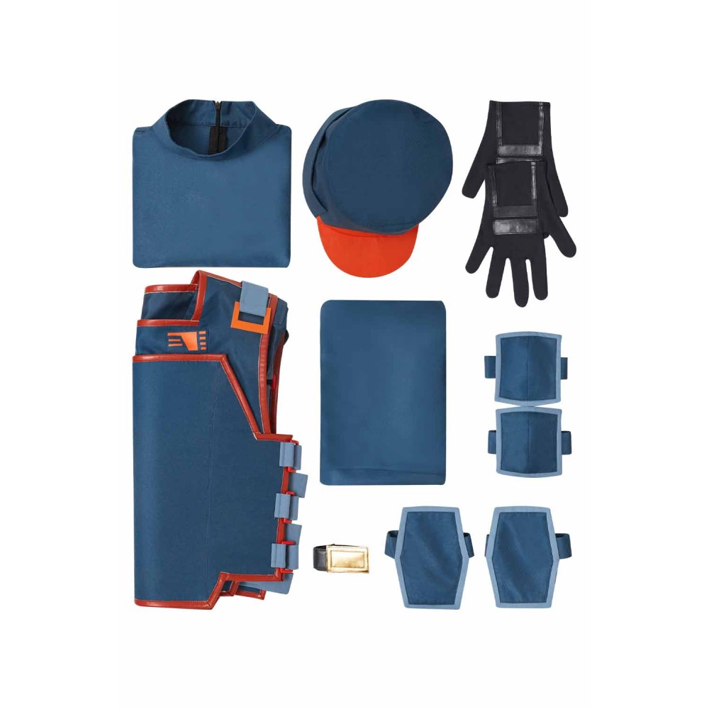Andor Season 2 Syril Karn Blue Imperial Uniform Cosplay Costume Halloween Carnival Outfit