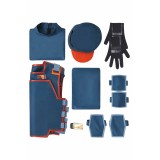 Andor Season 2 Syril Karn Blue Imperial Uniform Cosplay Costume Halloween Carnival Outfit