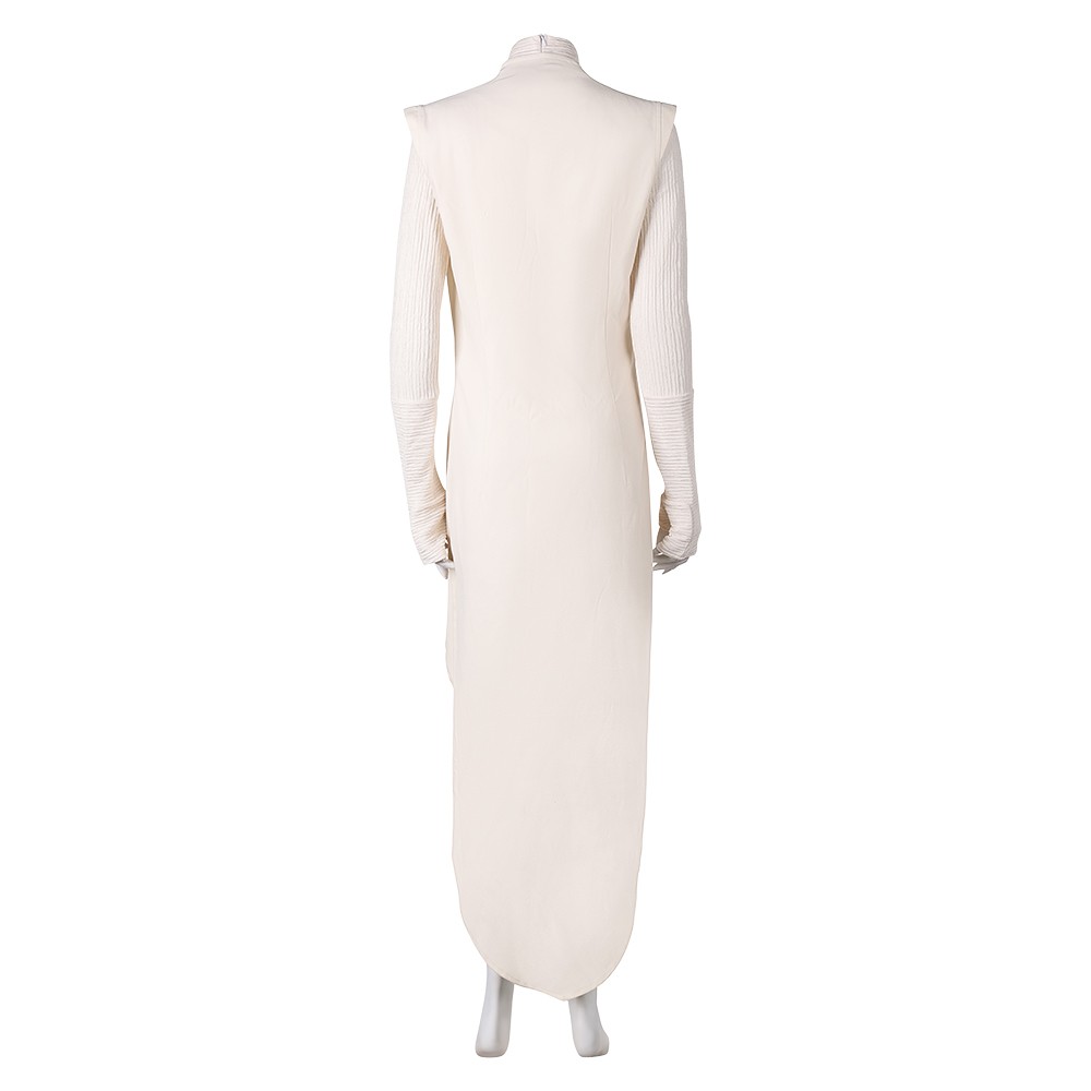Andor Season 2 Mon Mothma Women White Dress Cosplay Costume Halloween Carnival Outfit