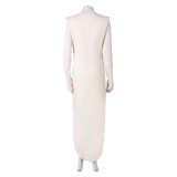 Andor Season 2 Mon Mothma Women White Dress Cosplay Costume Halloween Carnival Outfit